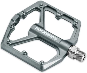 ROCKBROS Mountain Bike Pedals MTB Pedals Bicycle Flat Pedals Aluminum 9/16" Seal - Picture 1 of 12