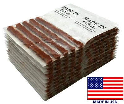 120 Piece Brown 4" Tire Plug Insert String Tubeless Tyre Repair Seals USA MADE - Image 1 of 4