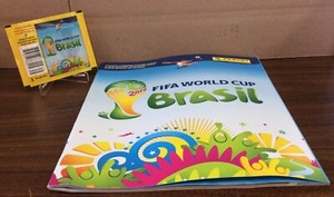2014 Panini FIFA World Cup BRAZIL Sticker Album NEW with Pack of Stickers SEALED