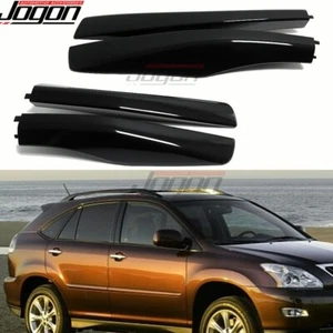 Black Roof Rack Rail End Cover Shel For Lexus RX330 350 400h 2004 2005 2006-2009 - Picture 1 of 10