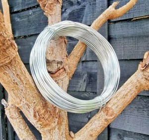 Garden Wire Strong Galvanised Rust Proof 1—36m Long 1-3mm Tying Fixing Training