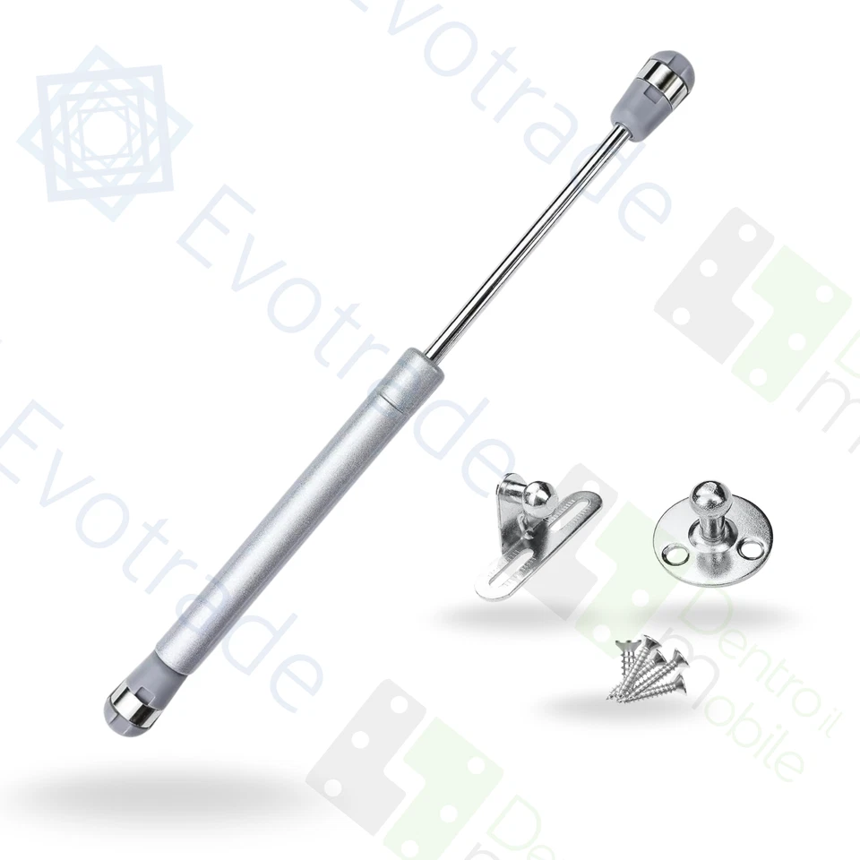 Pistoni a Gas Per Apertura Ante Pensili Mobili Cucina - Interasse 247mm - Immagine 1 di 3