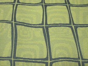Abstract Geometric INCASE Crypton Upholstery Fabric Tumaro Green Beige Glitter - Picture 1 of 1