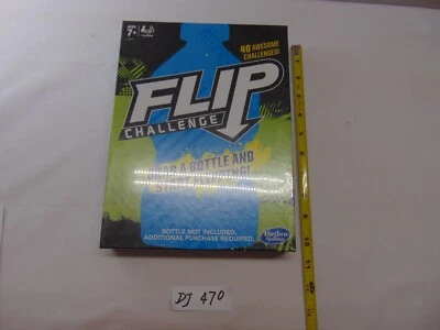 Hasbro Bottle Flip Challenge Game Target Tricks Stunts Skill Action Cards - New - Image 1 of 4