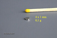 Neodym Mini Aimant 4x1mm 1 Pièce Super Aimants Neuf
