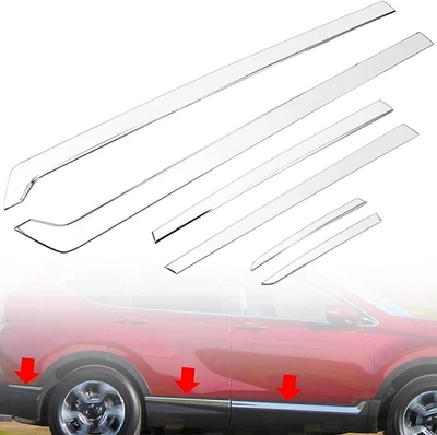 Fits 2017-2022 Honda CR-V CRV Stainless Steel Door Side Body Molding Trim Cover - Image 1 of 4