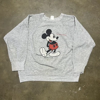 Sudadera Mickey Gris Disney Sarasota Florida Años 70 De Colección Verdadera Foto 1 de 4