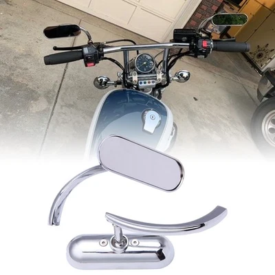 Motorcycle Mini Side Mirrors For Harley Sportster Iron XL1200 883 Softail Dyna — 第 1/4 张图片