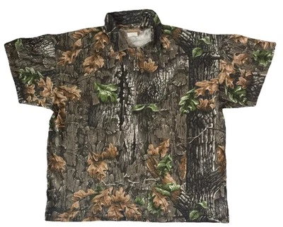 Vintage Ideal Polo Shirt Men's Sz XL Camo 100% Cotton Hunting Made In USA - Image 1 of 4