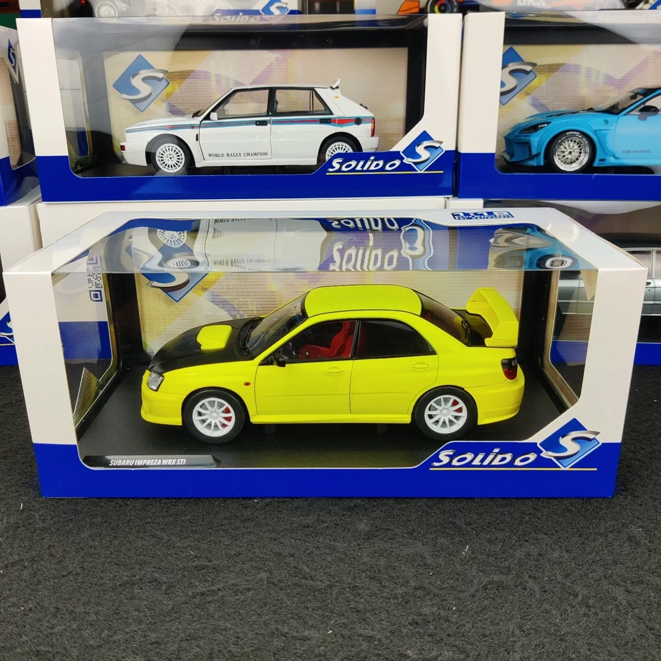AUTO SOLIDA SUBARU IMPREZA WRX STI STREETFIGHTERS GIALLO 2003 1:18 NUOVA SCATOLA - Immagine 1 di 4