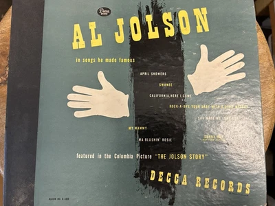 Al Jolson 78rpm Set Decca Records 469   #A-469 Al Jolson In Songs He Made Famous - Image 1 of 4