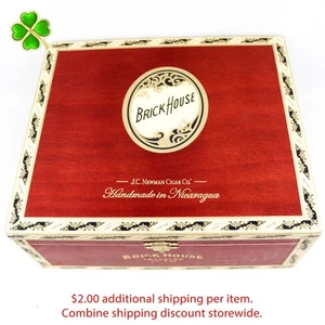 Brick House Traveler Empty Wood Cigar Box 9" x 7.75" x 3.75" - Picture 1 of 12