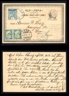 1903 Ethiopia Postcard Switzerland 1g+Djibouti Frm Menelik