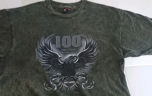 T-shirt maglietta vintage Harley Davidson House of Harley Milwaukee 100 anni Large USA - Foto 1 di 6