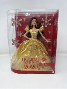 NEW 2020 Barbie Signature Collector Holiday Barbie Collection Brunette Long Hair - Picture 1 of 10