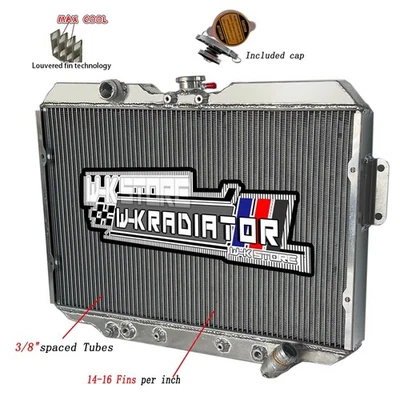 Aluminum Cooler Radiator For Mitsubishi Starion Chrysler Dodge Plymouth Conquest - Image 1 of 4