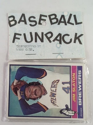 1976 Topps Baseball Card Fun Pack with (10) Cards, posable Ryan, Eckersley RC - Image 1 of 3