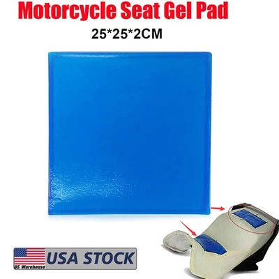 Almohadilla de gel para asiento de motocicleta Cojín Alfombrillas de absorción de impactos Enfriamiento suave 25X25X 2 cm Foto 1 de 4