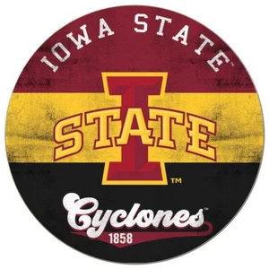 Calcomanía adhesiva troquelada de vinilo resistente a la intemperie Iowa State Cyclones NCAA 07 - Imagen 1 de 1