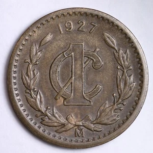 1927 Mexico One Centavo Estados Mexicanos OLD RARE MEXICAN COIN E238 VD - Picture 1 of 2