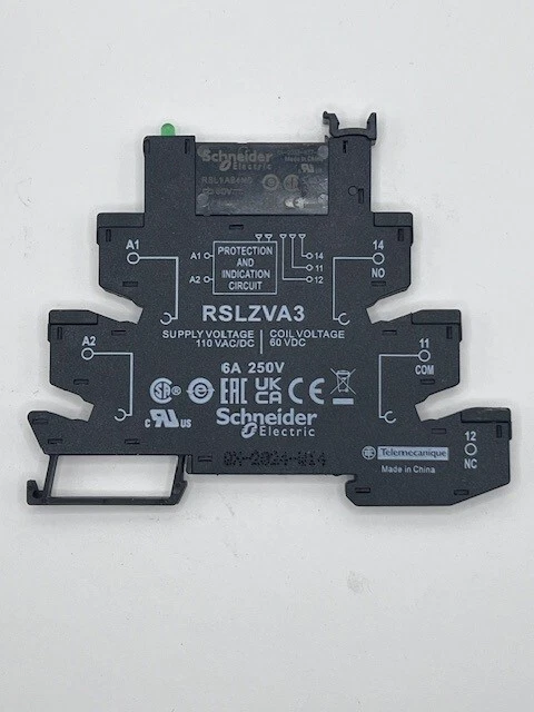TELEMECANIQUE-RELAY RSL1PVFU, SUPP VOLTAGE 110VAC, COIL VOLTAGE 60VDC, #A9505300 - Image 1 of 1