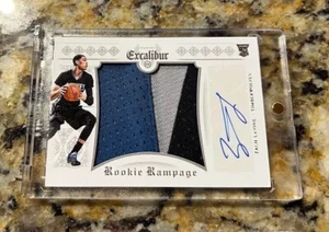 Zach Lavine Auto Jersey Excalibur Patch Jumbo RC RPA Rookie Rampage Timberwolves - Foto 1 di 5