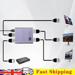 Gigabit Ethernet Splitter 1 To 3 Internet Splitter 1000Mbps RJ45 LAN Splitter - Afbeelding 1 van 8