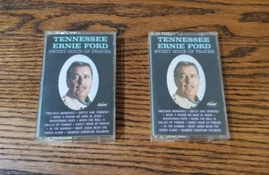 Lot of 2X Sweet Hour Prayer Tennessee Ernie Ford Cassette Capitol Records 1985 - Picture 1 of 2