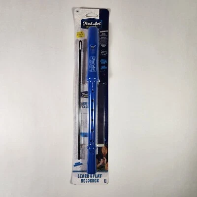 FIRST ACT DISCOVERY Learn and Play Recorder Blue Folk Recorder NEW Homeschool - Image 1 of 4