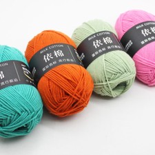 New Ball x 50g Hand knitting Crochet Combed milk cotton baby Cotton Yarn Chunky