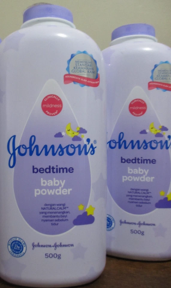 (pacote com 2) Johnson's Baby Powder Bedtime Purple 500gm talco 2025 original 7/25 - Imagem 1 de 1