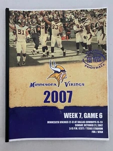 2007 DALLAS COWBOYS NFL FOOTBALL MEDIA GUIDE VS MINNESOTA VIKINGS RARE VINTAGE ! - Picture 1 of 1