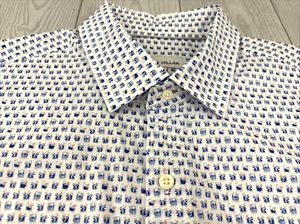 Peter Millar Men's XL Bar booze Drink all over s/s cotton golf button shirt EUC - Picture 1 of 9