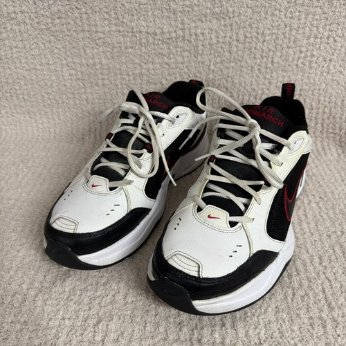 Scarpe da allenamento Nike Air Monarch IV sneakers papà bianco nero rosso taglia 12