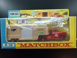 Matchbox K-18 Articulated Horse Van 1966  In Original Box