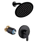 Streamlined Matte Black Shower Trim Kit For A Contemporary Bathroom Style