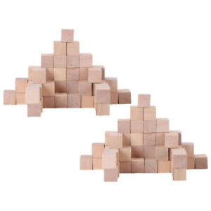 250 Pcs Square Wooden Block Educational Toys for Kids Child Playsets