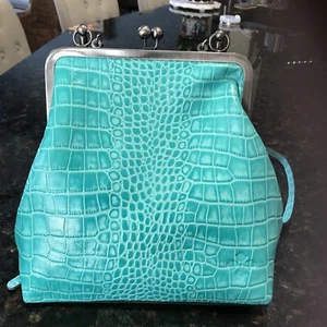 Patricia Nash Leather Novella Frame Bag with Crossbody Strap - Picture 1 of 9