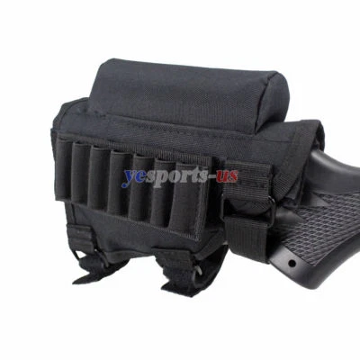 Tactical Rifle Buttstock Cheek Rest Riser Carrier Case Holder Pouch for. 300.308 - Image 1 of 4