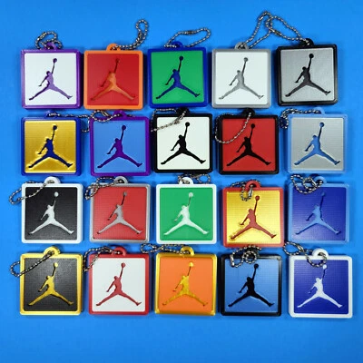 3D Printed Air Jordan Style HangTag Shoe Tag Key Chain *PICK YOUR COLORS* Custom - Image 1 of 4