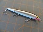 Vintage Jointed Rebel - Minnow Black, Silver & White - 4 1/2 inch