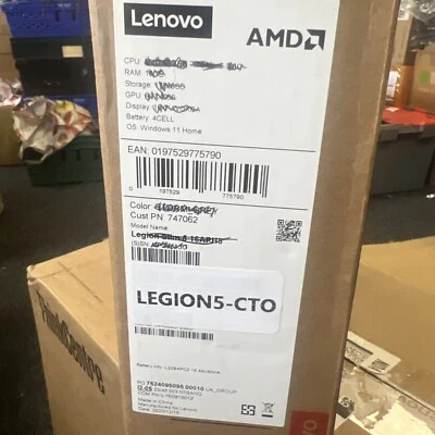 Lenovo Legion Slim 5 16APH8 16" Gaming Laptop Ryzen 7 16GB 1TB RTX 4060 Grey 6GB - Image 1 of 4