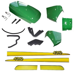 Upper Hood/Fuel Door Kit/Cowl Set/Mounting Seal Kit fits John Deere 4310 LOW S/N - Picture 1 of 12