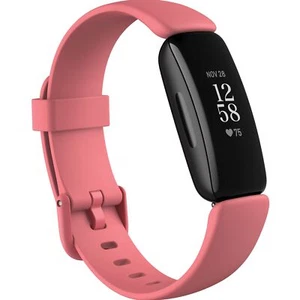 Fitbit Inspire 2 Fitness Tracker Black/Desert Rose One Size With S & L Bands - Picture 1 of 2