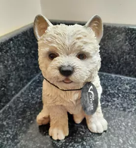 West Highland Terrier Westie Puppy Figure Pet Pal For Life Vivid Arts - Picture 1 of 12