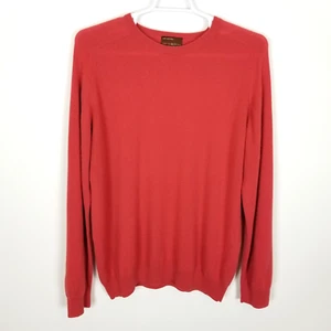 Marks & Spencer Collezione Men Pure Cashmere Pullover Sweater  Size XL Coral Red - Picture 1 of 4
