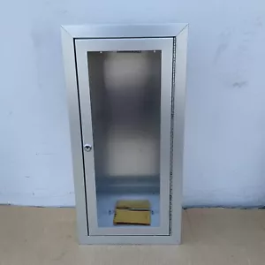 Gabinete extintor de incendios de aluminio de montaje en superficie JL C1023G10, VENTANA FALTANTE - Imagen 1 de 12