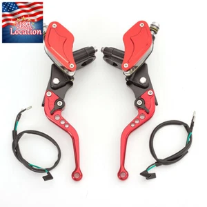 CNC Brake Clutch Lever Hydraulic Master Cylinder Sport Street bike Scooter Dirt - Picture 1 of 8