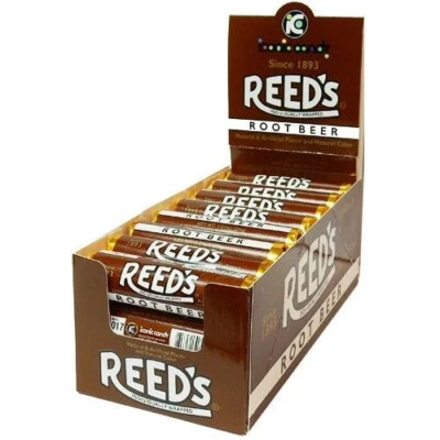 Reed’s ROOTBEER  Candy Rolls are back! Box of 24 - Image 1 of 2