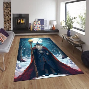 Santa Clara Rug, Merry Xmas Digital Printed Rug, Popular Rug, Modern Rug - Picture 1 of 6